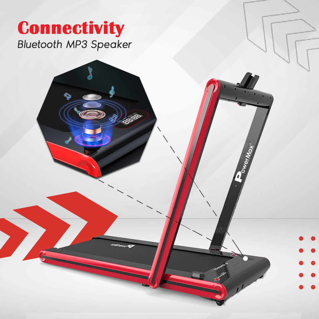JogPad-2 Touch Screen Dual Display Treadmill with Bluetooth Speaker