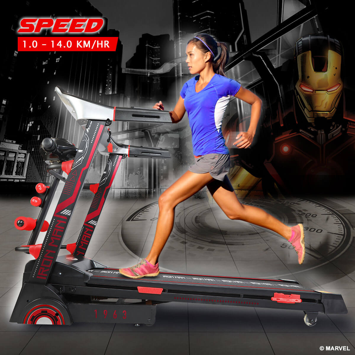 buy powermax x marvel mta-2300m multifunction treadmill with semi-auto lubrication