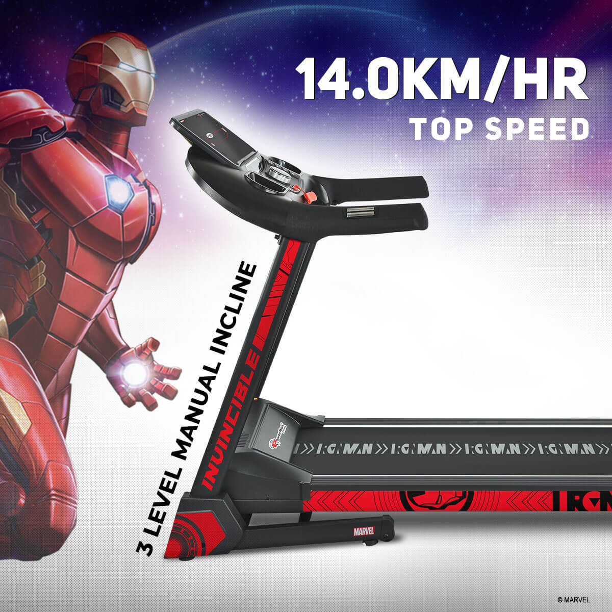 buy powermax x marvel mtm-2500 motorized treadmill with automatic lubrication and jumping wheels