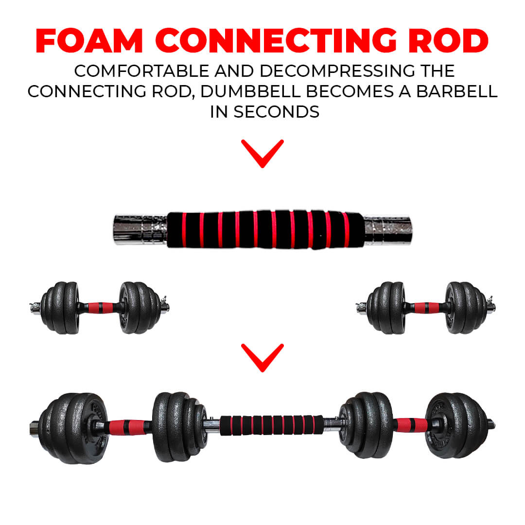 PowerMax Fitness New PDS-30 Baking Iron Dumbbells Set