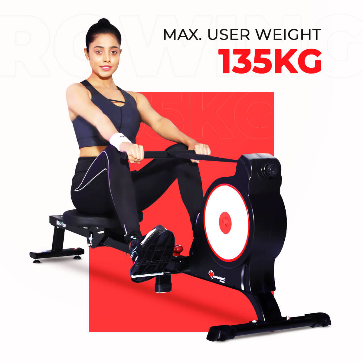 buy powermax fitness rh-150 magnetic foldable rowing machine for home use
