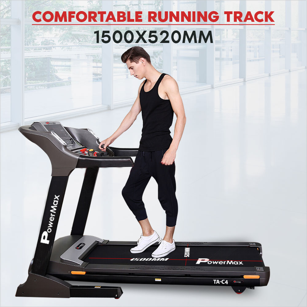 PowerMax Fitness TA-C4 Premium Commercial AC Motorized Treadmill