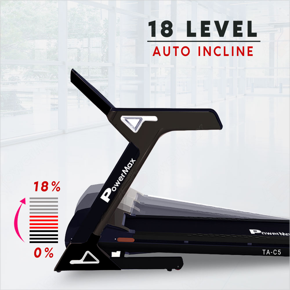 PowerMax Fitness TA-C5 Premium Commercial AC Motorized Treadmill