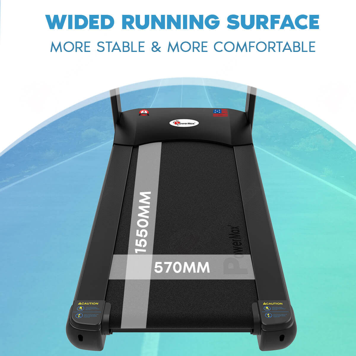 PowerMax TAC-1500 Commercial AC Motorized Treadmill