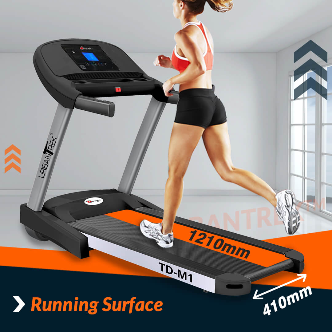 PowerMax TD-M1 Motorized Treadmill with Android and iOS App