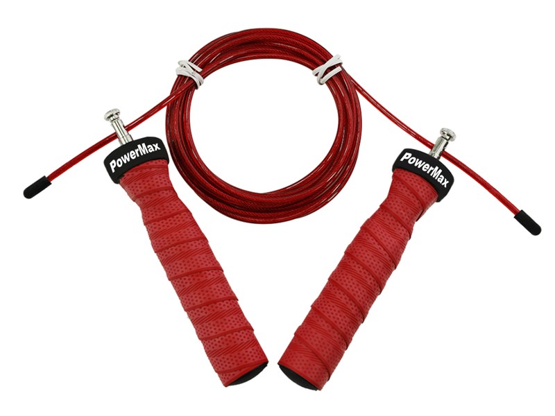 <b>JS-3 (Red)</b> Exercise Speed Jump Rope With Adjustable Cable
