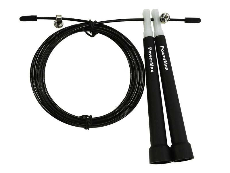 <b>JP-2 (Black)</b>  Exercise Speed Jump Rope With Adjustable Cable