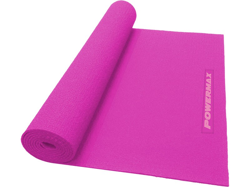 PowerMax Fitness 6mm Thick Premium Exercise Pink Colour Yoga Mat