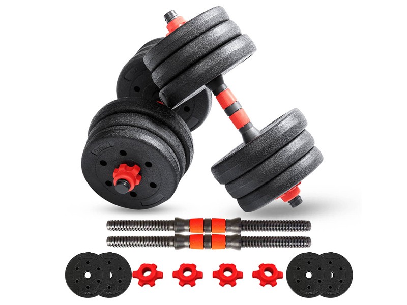 PDS-20P PVC Coated Cement Dumbbells Set