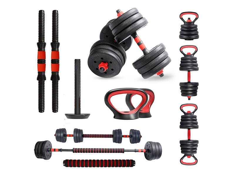 <b>PDKS-20P</b> Adjustable PVC Cement Kettlebell Dumbbells Set