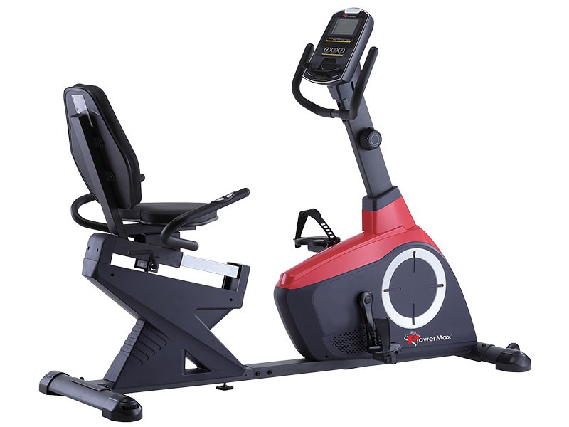 PowerMax Recumbent Exercise Bike provides better comfort and back support for longer workouts