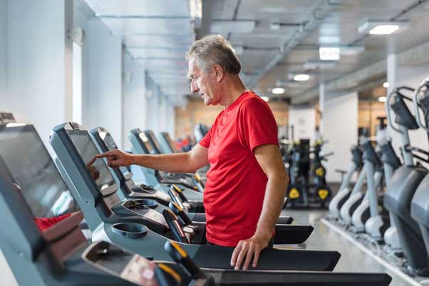 workout on treadmill